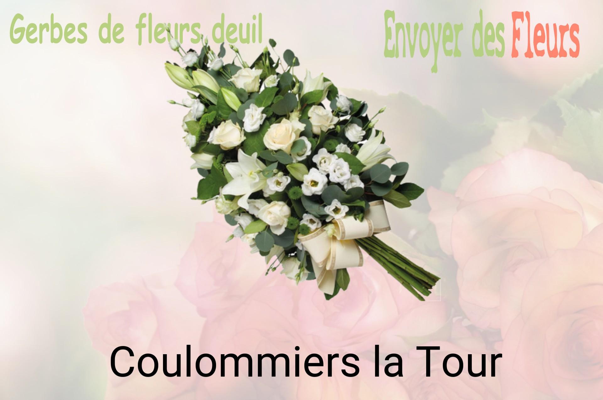 Gerbe de fleurs de deuil livrée à Coulommiers-la-Tour